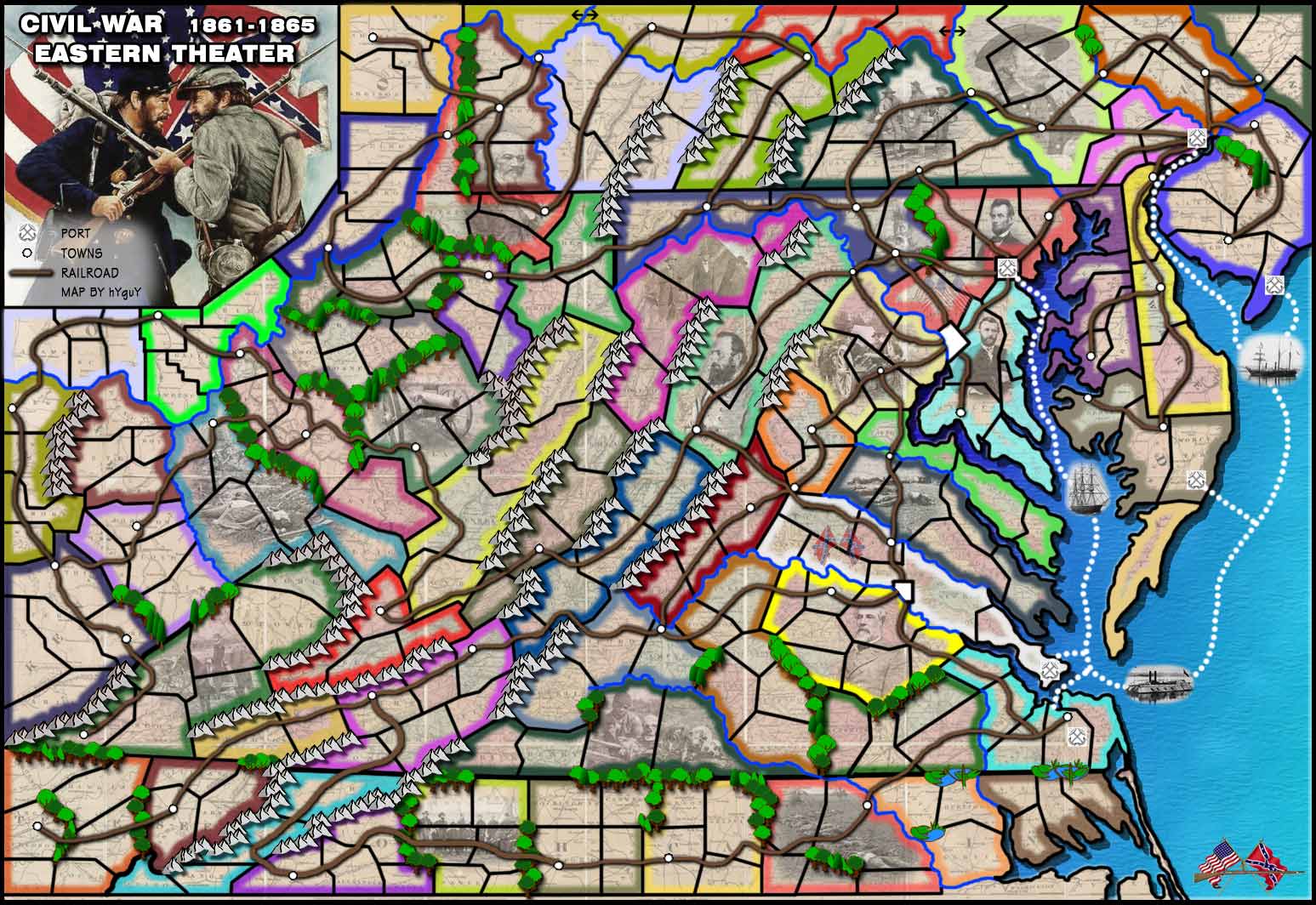 the map